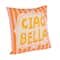 Hello Honey® 18" Orange & Yellow Ciao Bella Accent Pillow